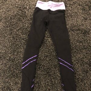 Black Lulu wunder Under purple ruffle trimming